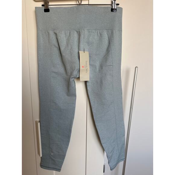 Sweaty Betty Athlete 7/8 Seamless Workout Leggings Women XL Blue High Rise, NWT - Picture 2 of 6